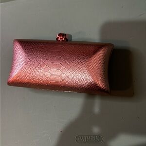 Vince Camuto Rose Gold Textured Clutch